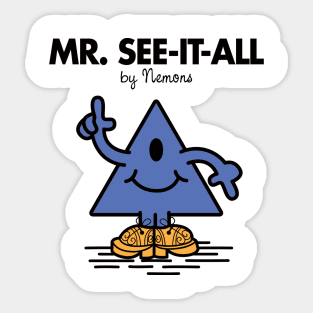 Mr. See-It-All Sticker